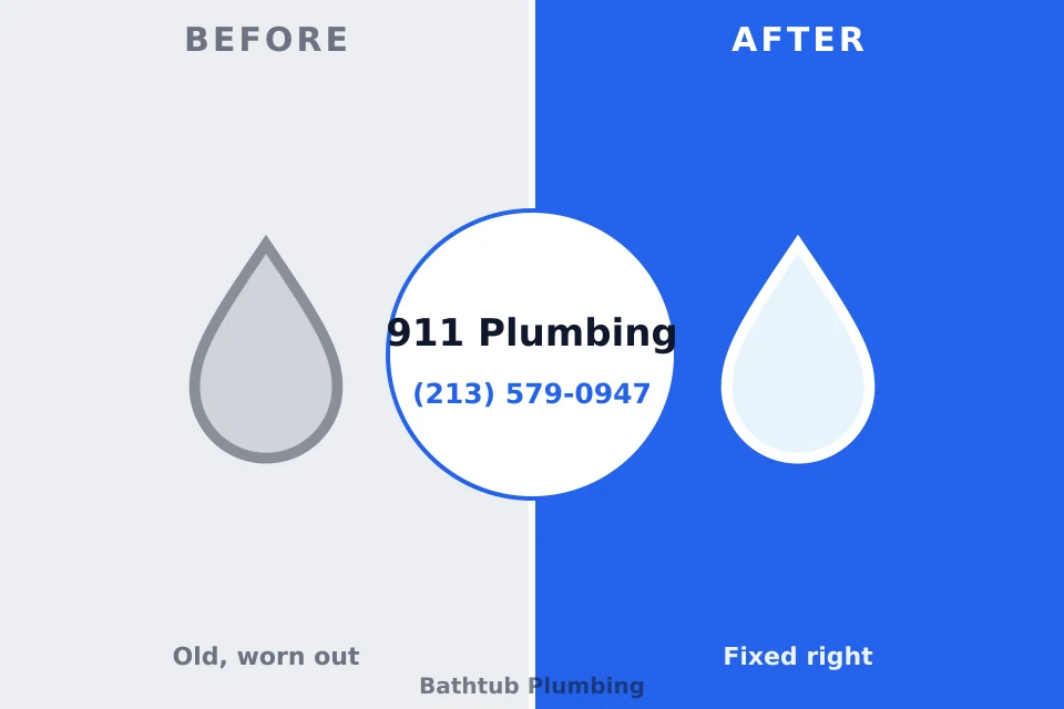 Before and after: plumbing company Lincoln, AR